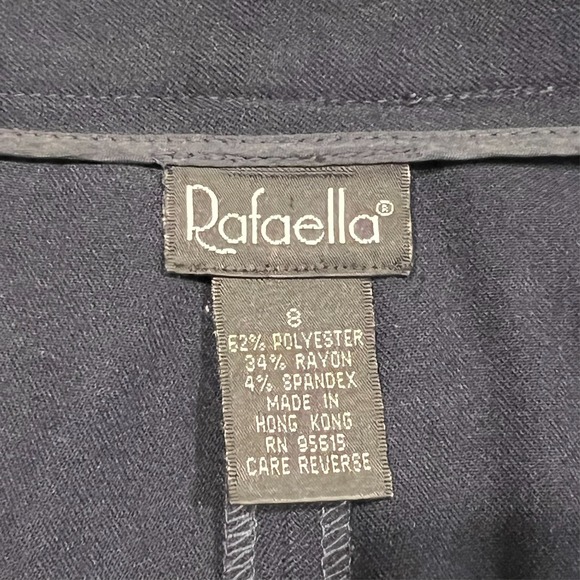 Rafaella Dress Pants Trousers Women's‎ 8 31x31 Blue Faux Pockets Casual Straight - Picture 8 of 11